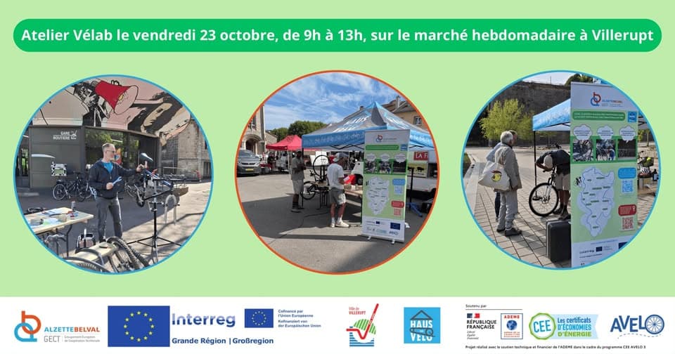 Bicycle information, collection and repair stand in Villerupt (Vélab project)