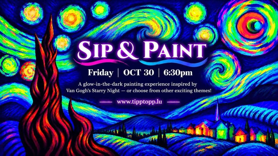 Neon Sip & Paint « Starry Night »