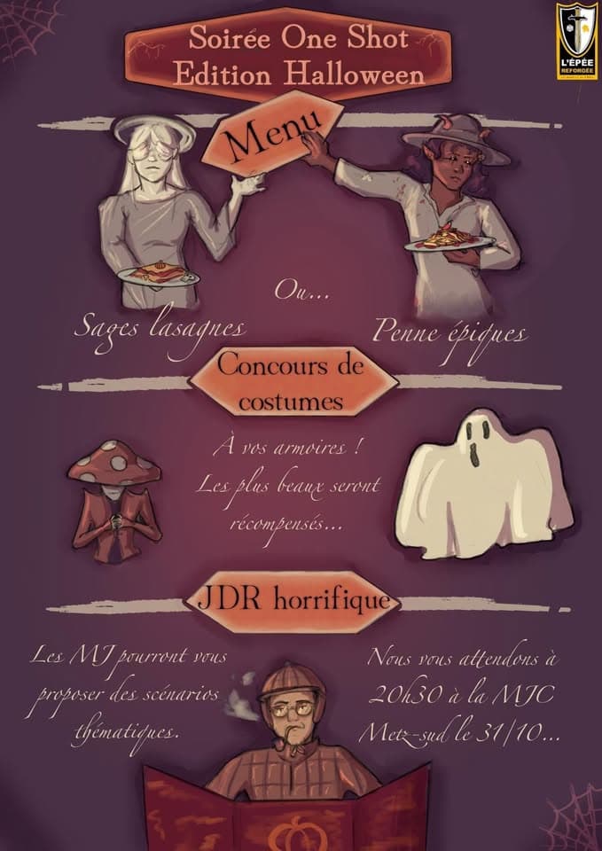 Soirée JdR One Shot spéciale Halloween