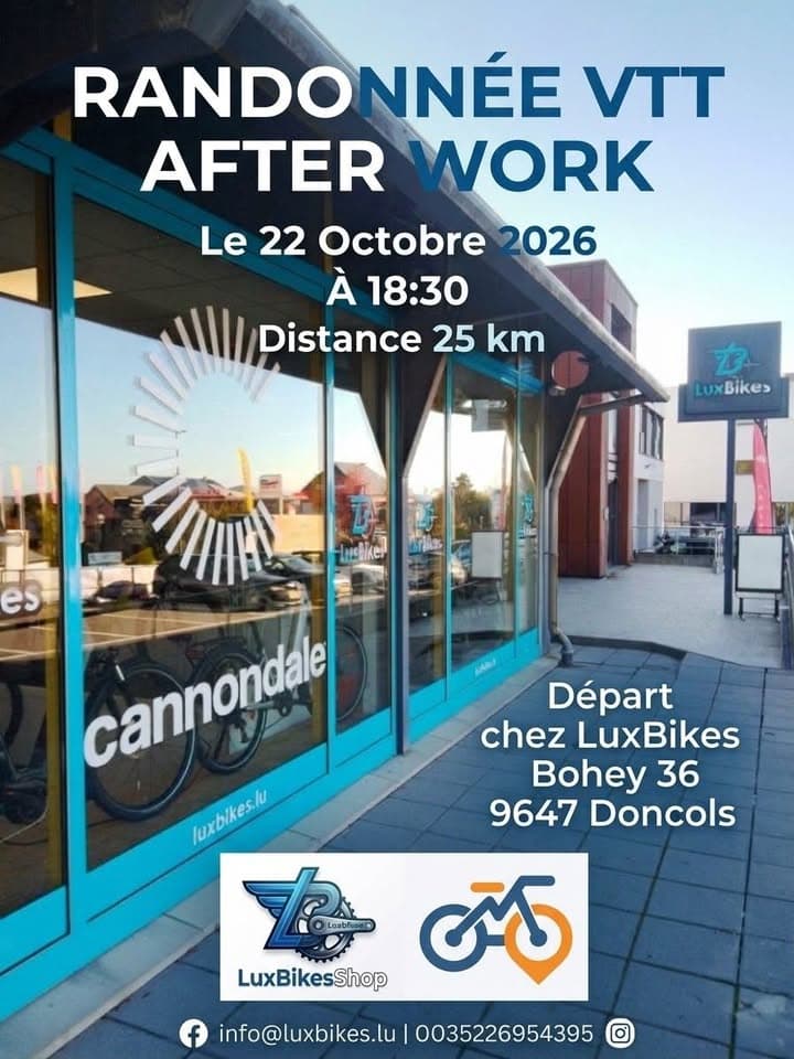 Randonnée VTT Afterwork LuxBikes