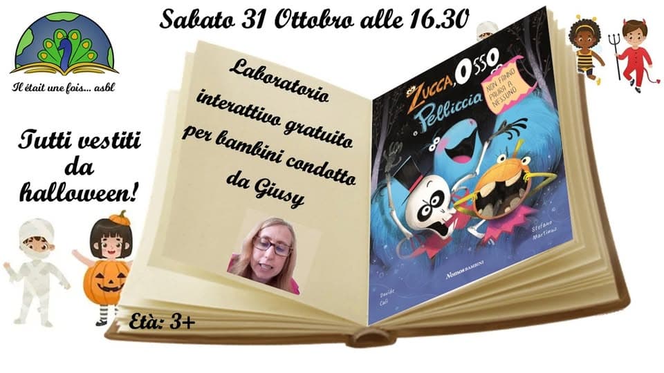 Atelier interactif gratuit pour enfants (3+) animé par Giusy