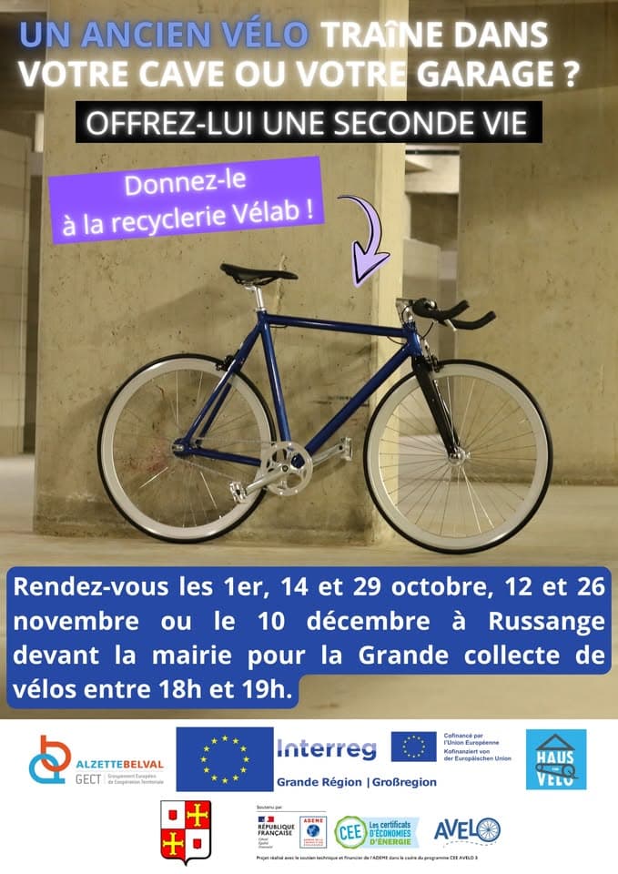 Large bicycle collection (Interreg Vélab project)