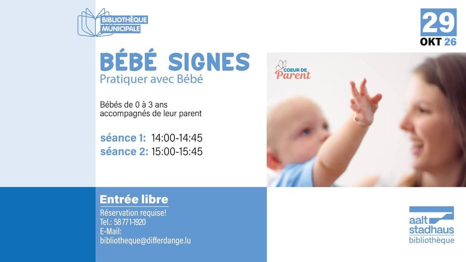 Bébé signes - pratiquer avec bébé