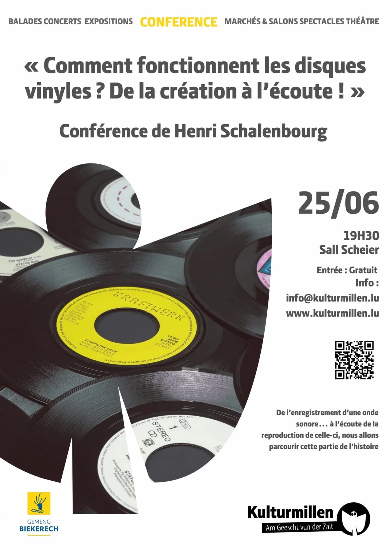 Comment fonctionnent les disques vinyles ? De la création à l’écoute ! - une conférence de Henri Sch