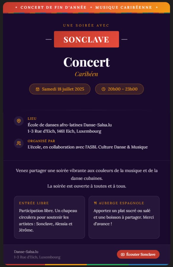 Caribbean end-of-year concert