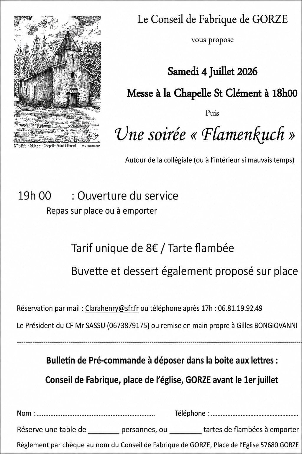 Flamenkuch Evening in Gorze – Saturday, July 4, 2026