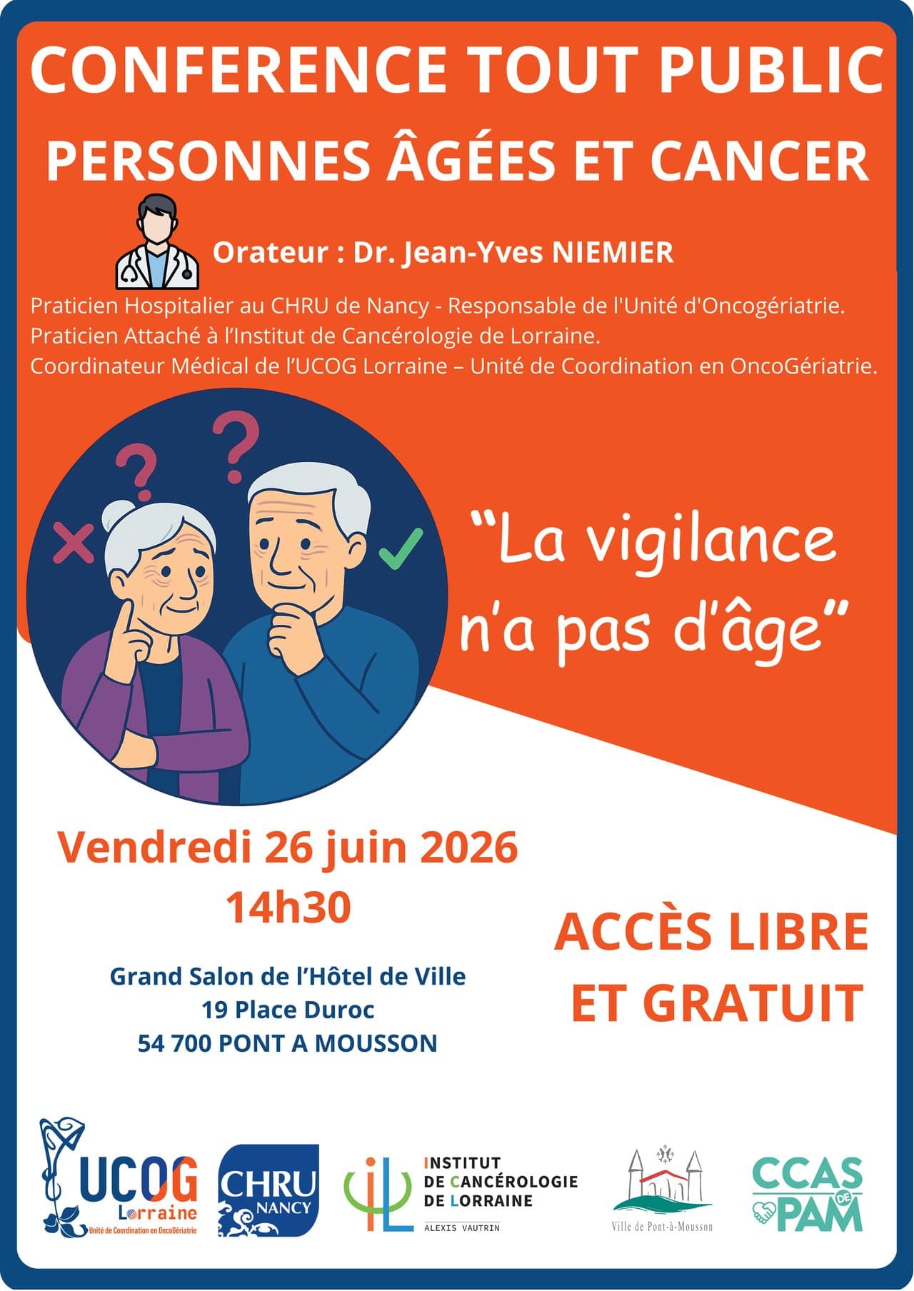 Public conference: Elderly people and cancer