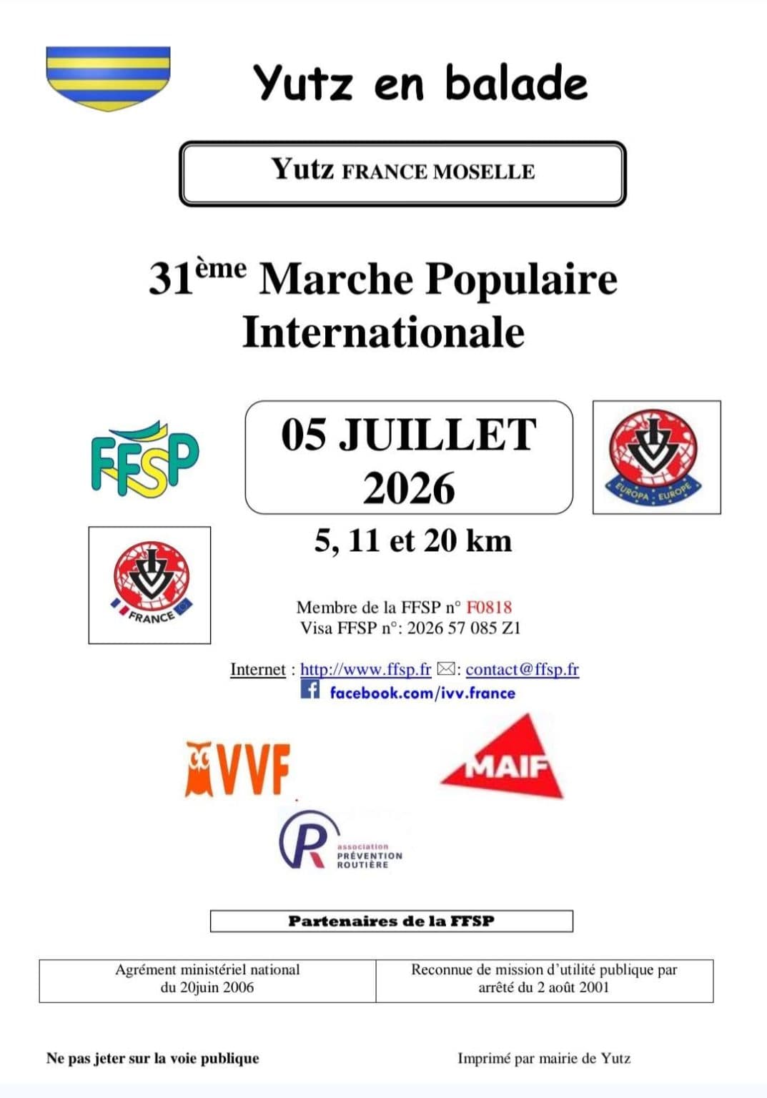 Yutz en balade : marche IVV