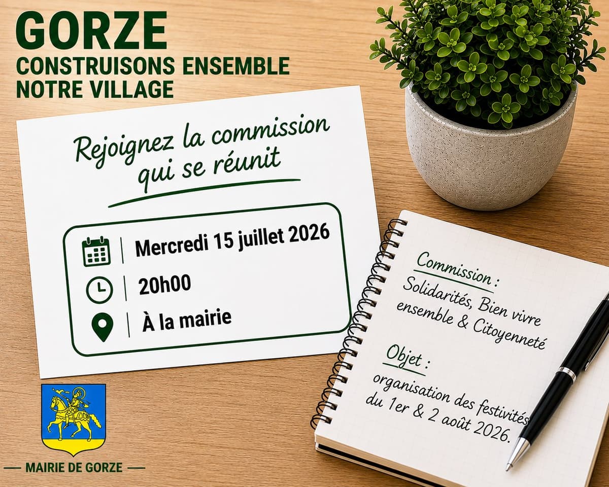 Réunion commission participative Solidarités, Bien vivre ensemble & Citoyenneté