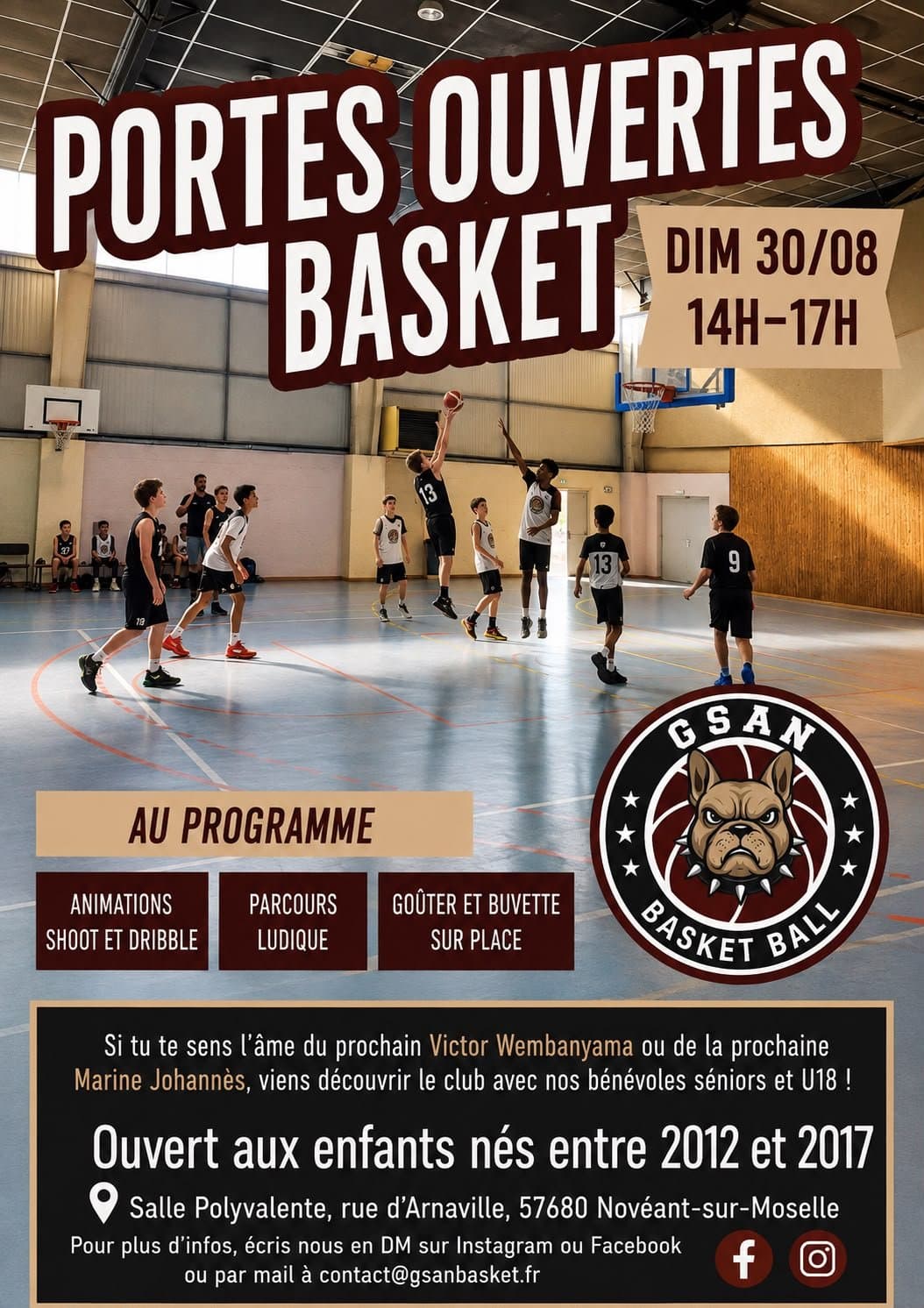 Club de Basket Ball de Novéant-sur-Moselle, journée portes ouvertes
