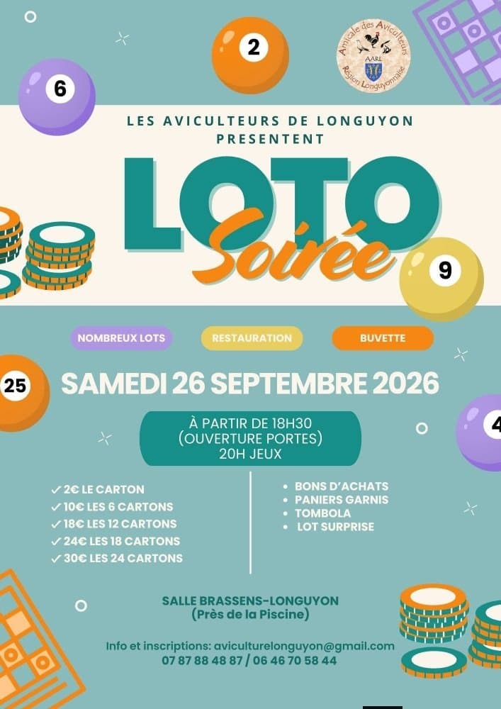Longuyon Poultry Breeders' Bingo