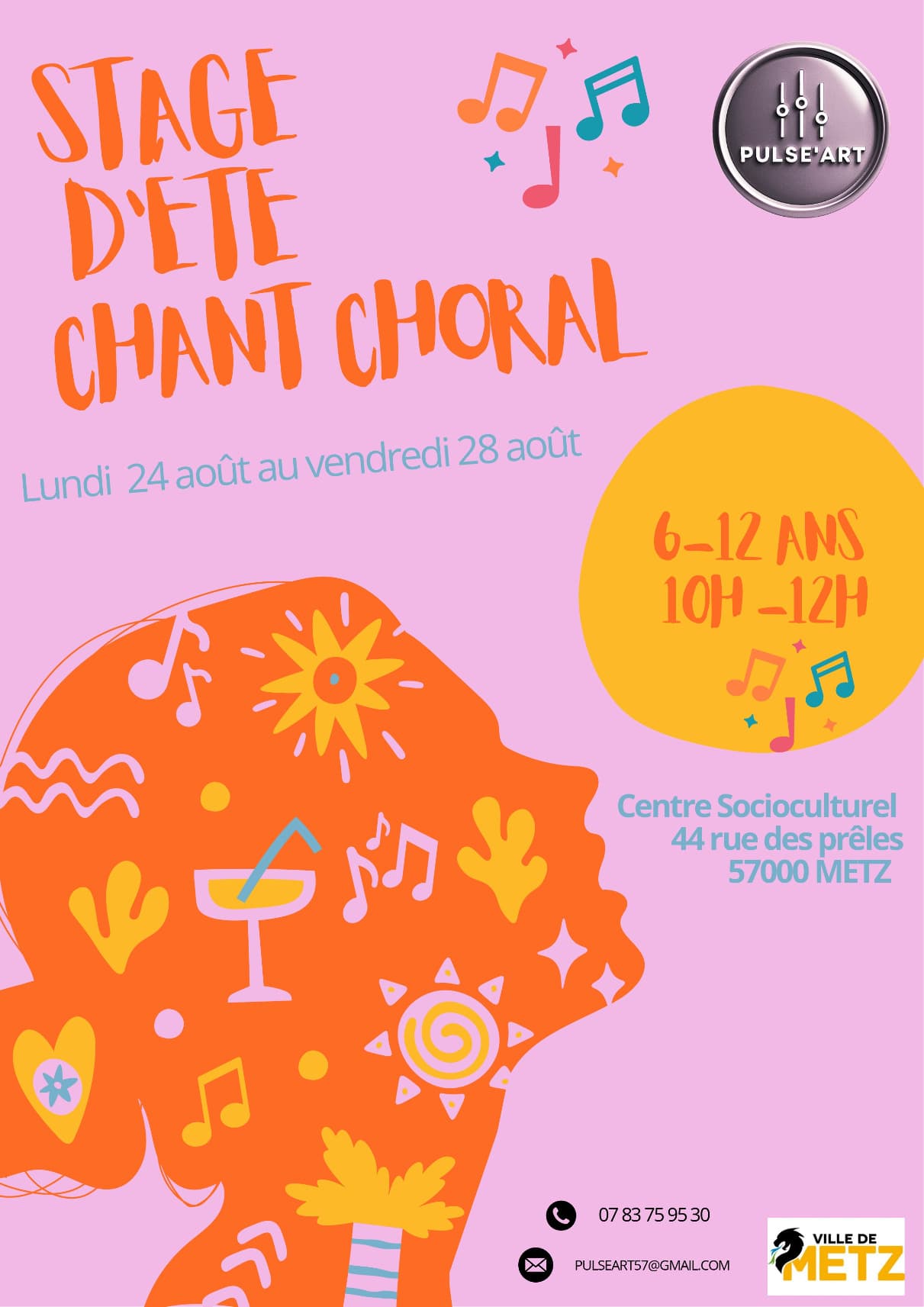 Stage d'été de chant choral pour enfants (6–12 ans)