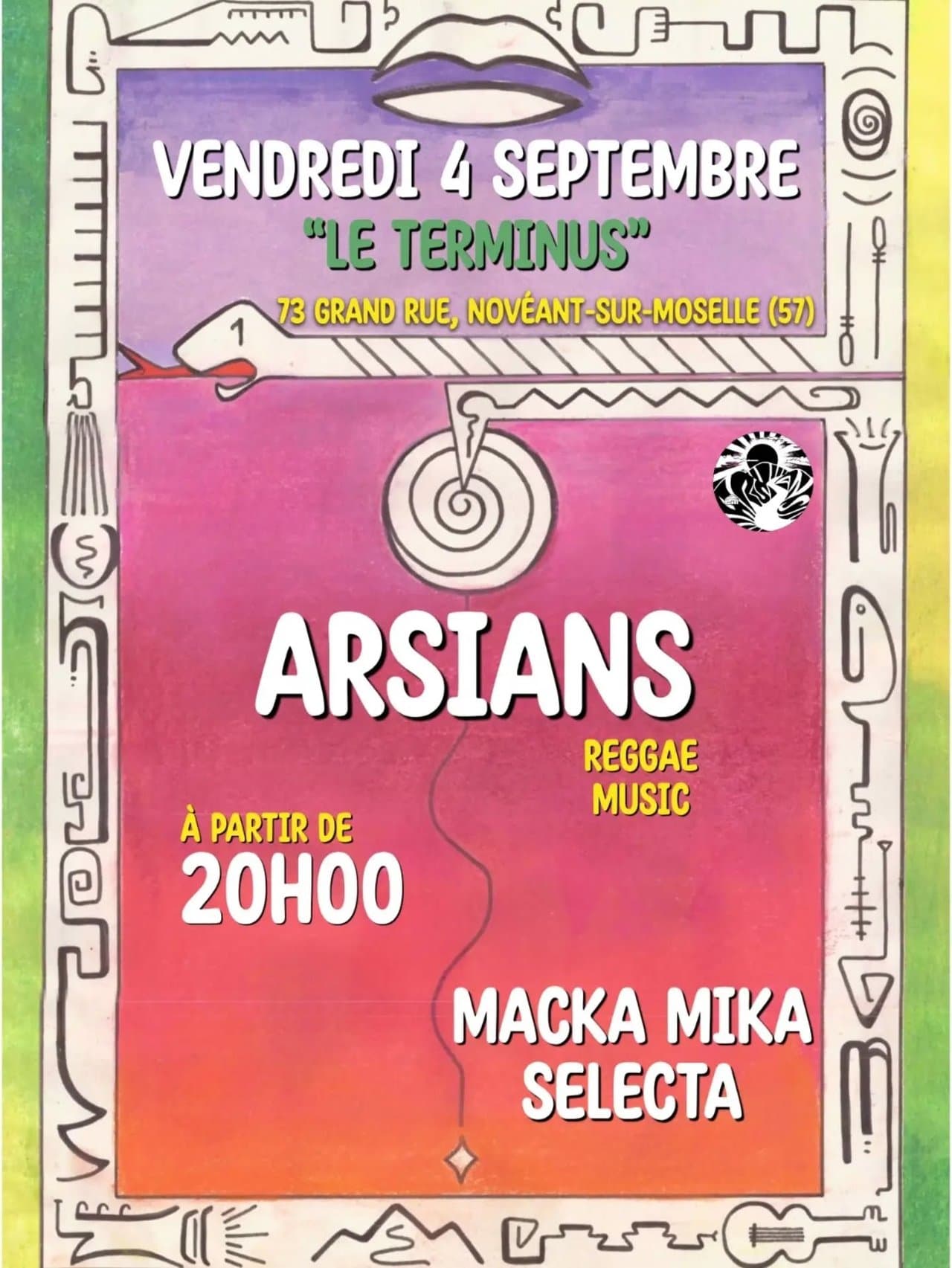 The patron saint festival begins with a concert at “Au Terminus”