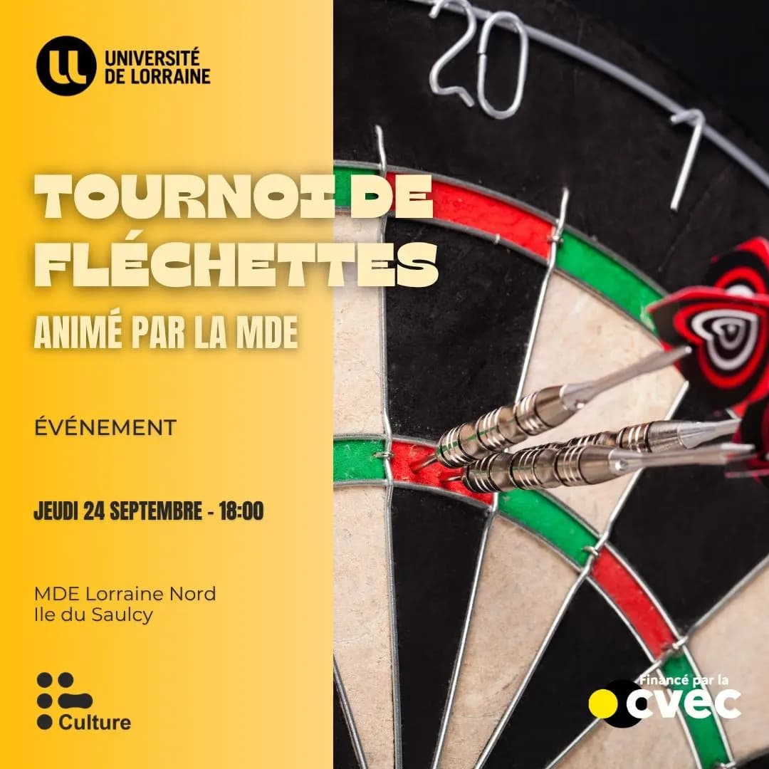 Tournoi de fléchettes étudiant