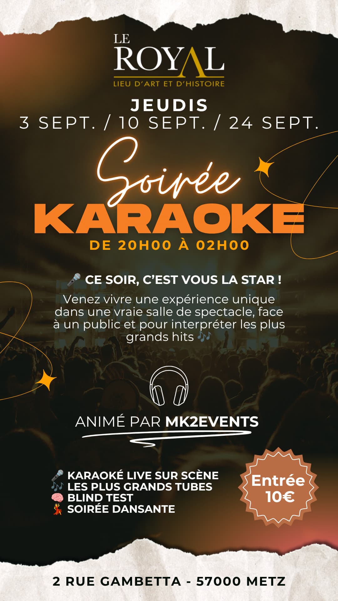Tonight, you're the star! – Karaoke at Le Royal