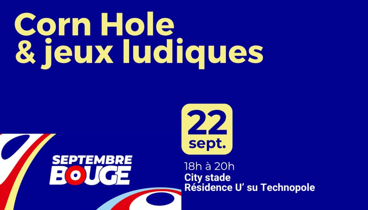 Corn Hole et jeux ludiques à la résidence U’ du Technopôle