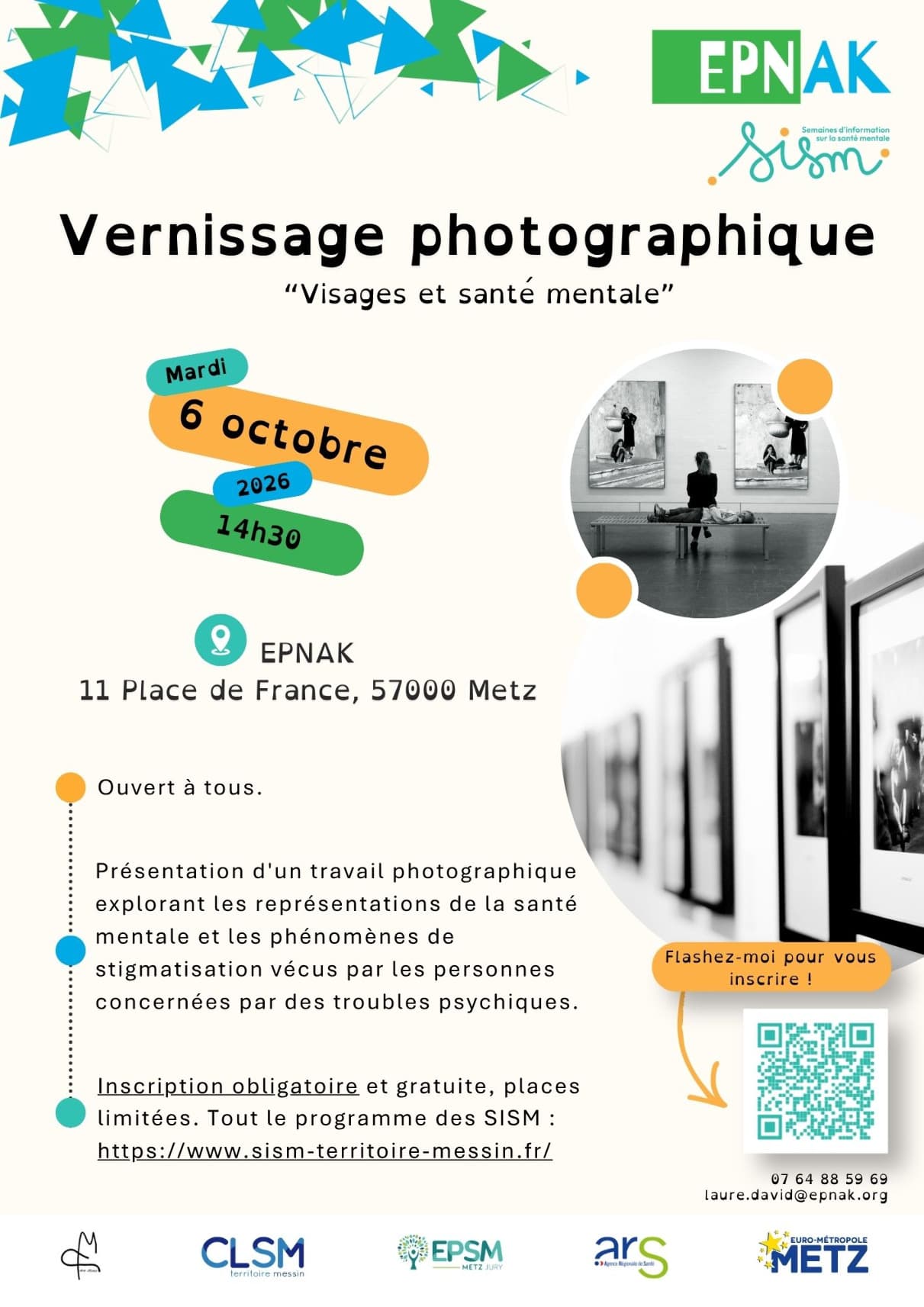 Vernissage exposition photo - Visages et santé mentale
