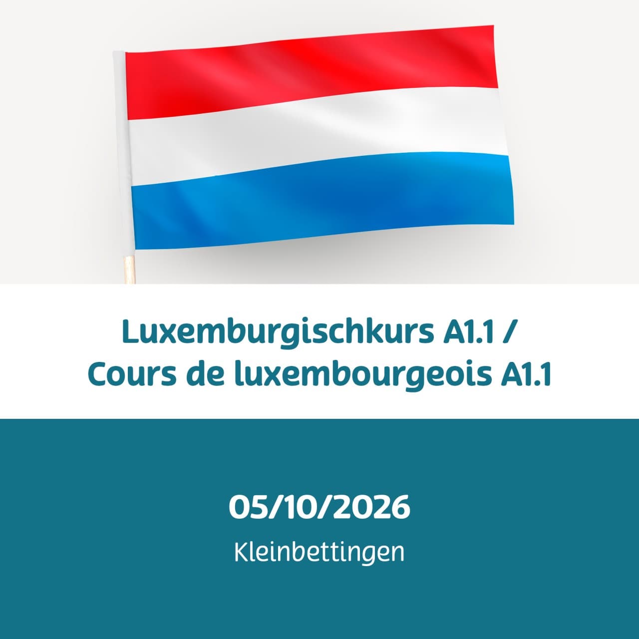 Cours de luxembourgeois A1.1
