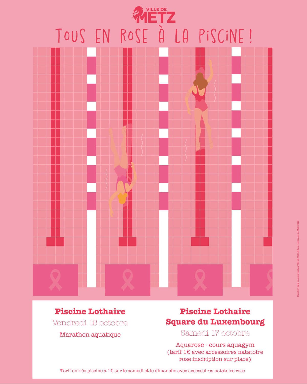 Nageons - Tous en rose à la piscine !