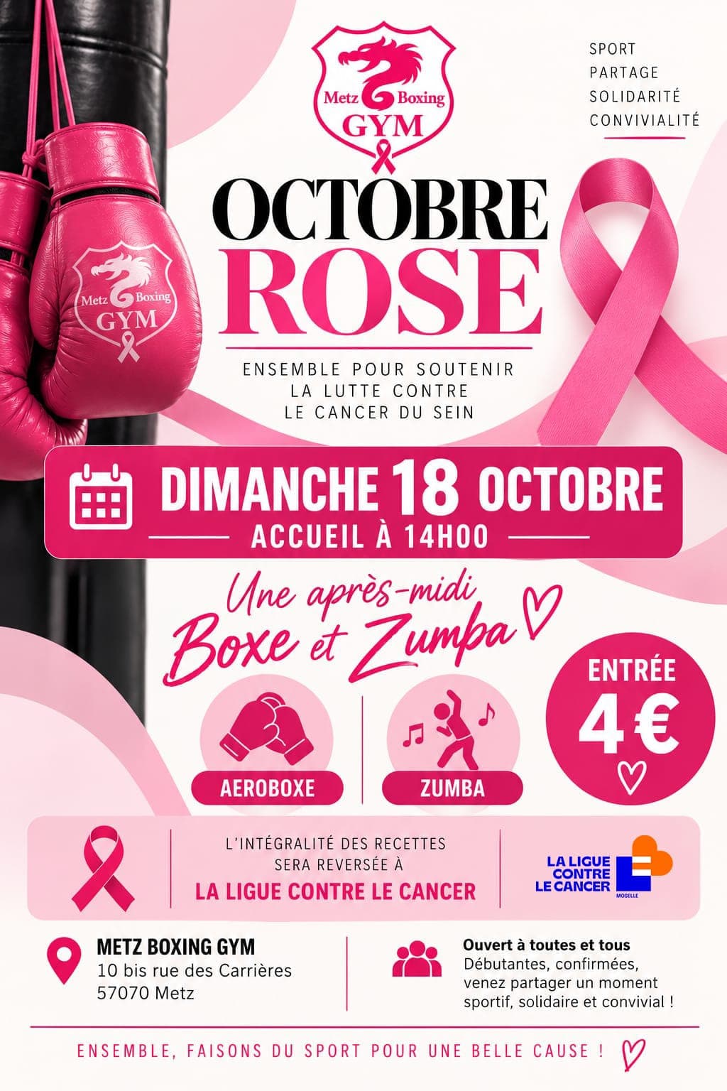 Octobre rose Metz Boxing Gym