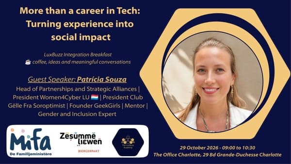Petit-déjeuner d’intégration LBA avec Patricia Souza : bien plus qu’une carrière dans la tech