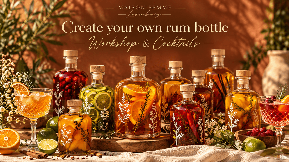 Créez votre propre bouteille de rhum — atelier et cocktails