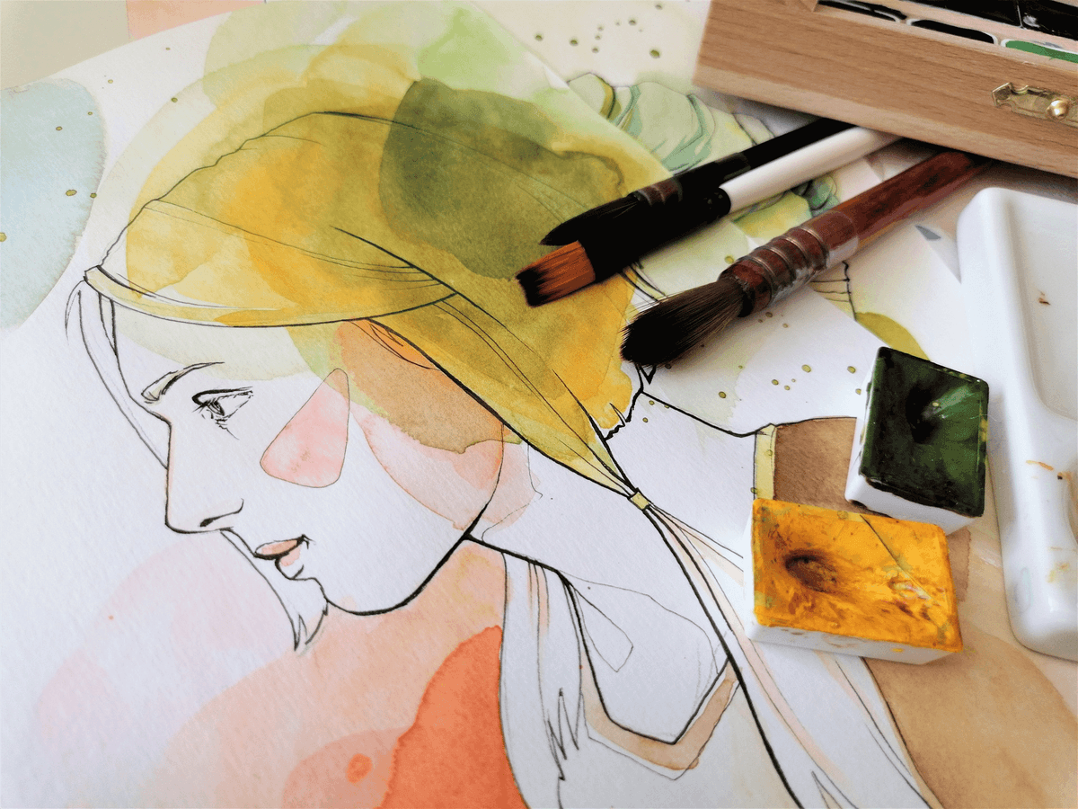Aquarelle-art – thème portrait