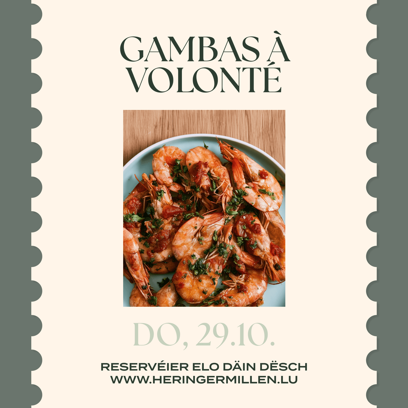 All you can eat: Gambas