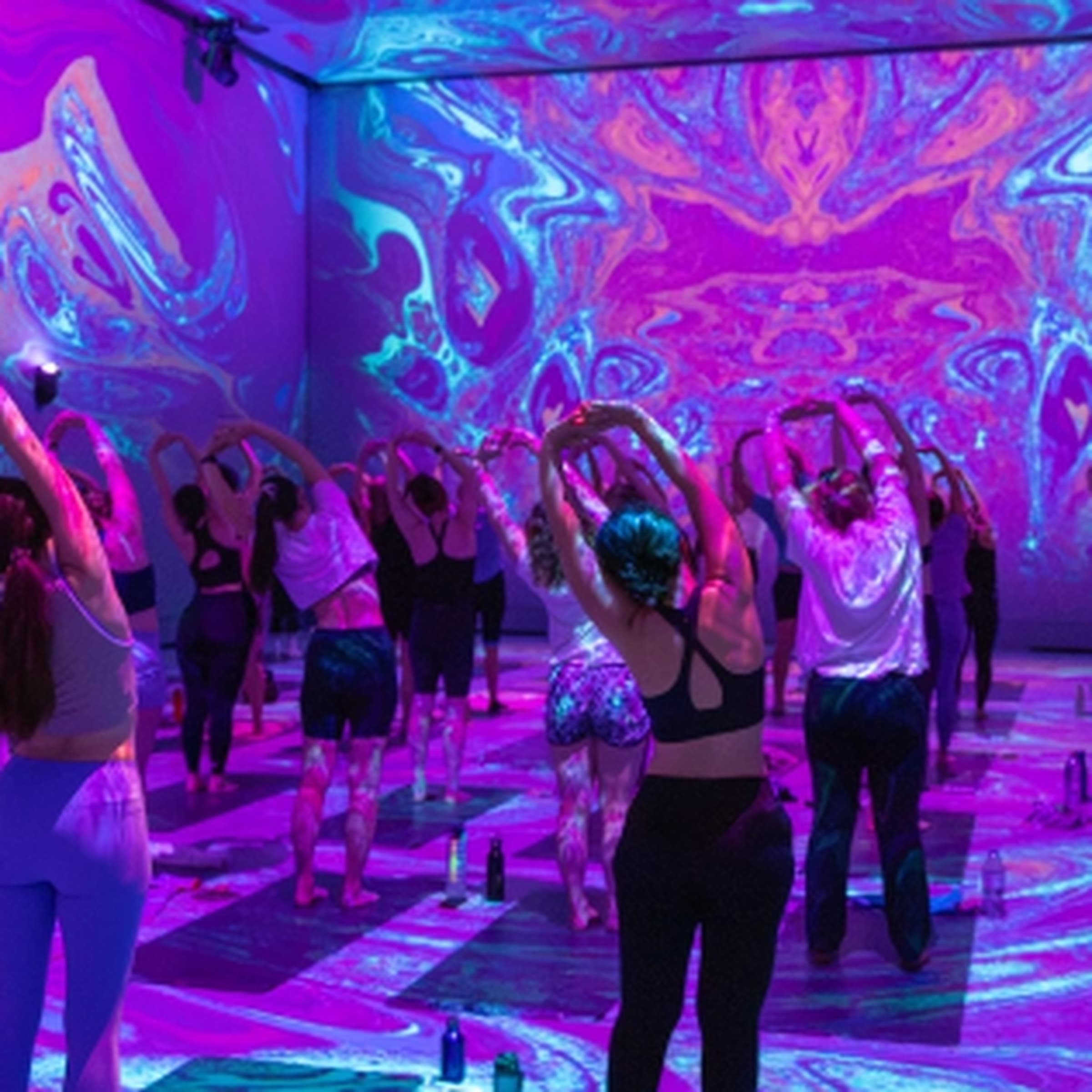 Immersive yoga class