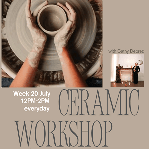 A pottery class at lunchtime in the summer?
