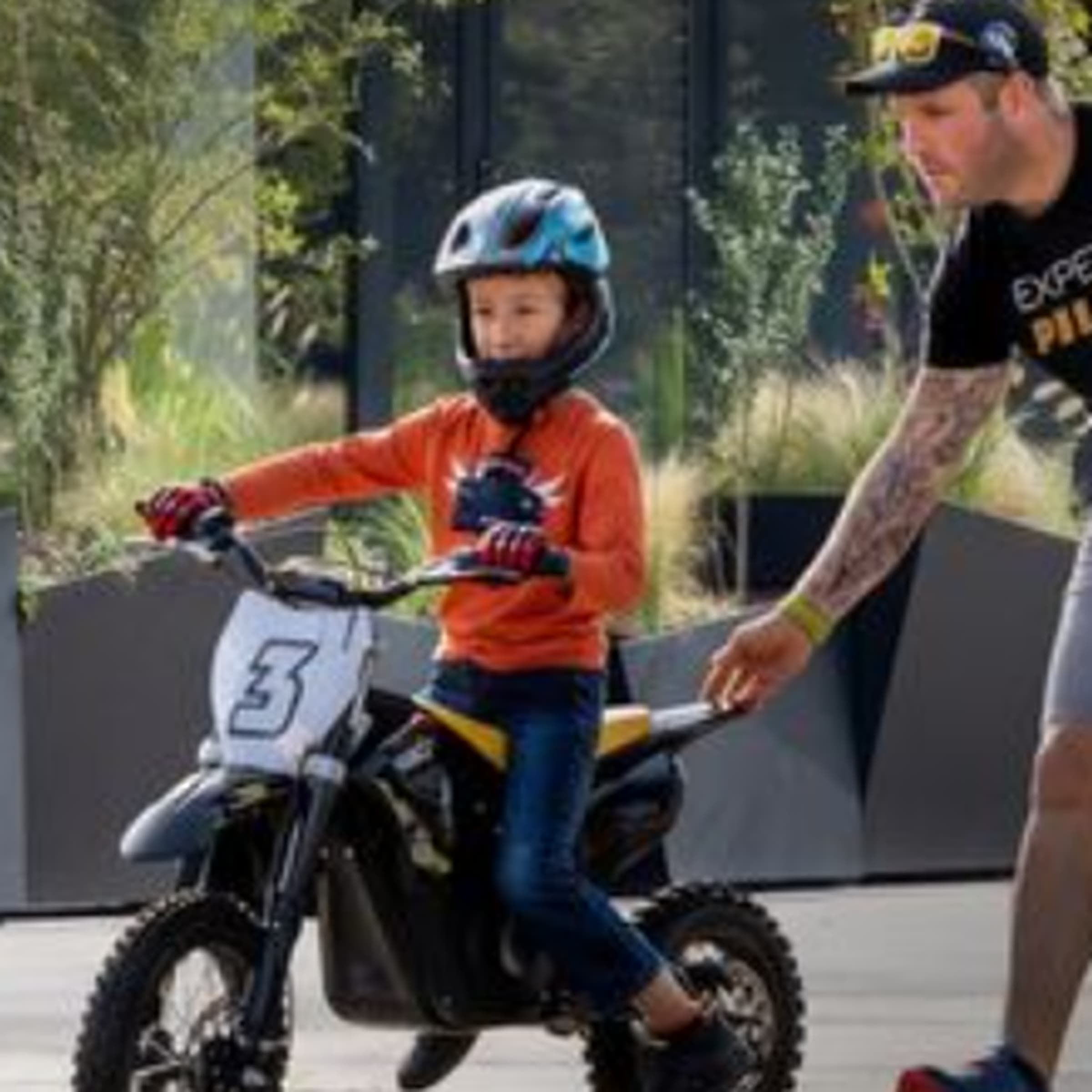 Mini-motorbike activity for children