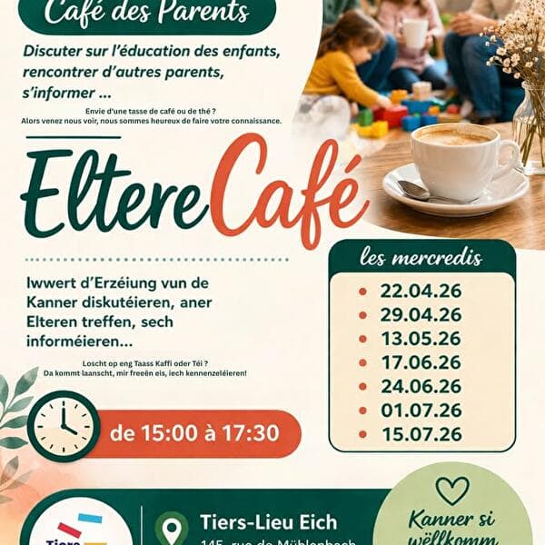 Parents' Café at Tiers-Lieu Eich