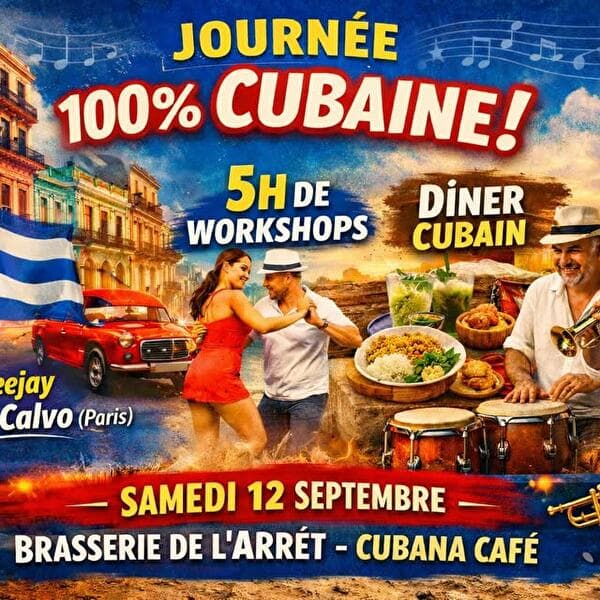 100% Cuban Day with DJ Jack El Calvo, Workshops, Cuban Dinner, Live Music