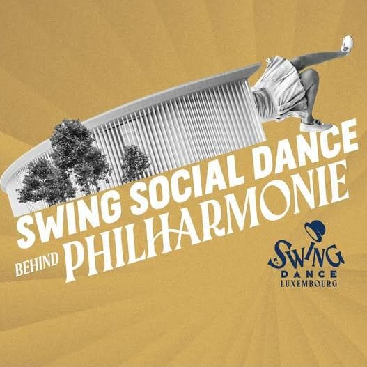 Outdoor social dance behind the Philharmonie