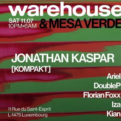 Mesa Verde Warehouse Recordz présente Jonathan Kaspar