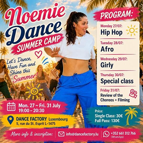 Stage d'été de danse avec Noemie