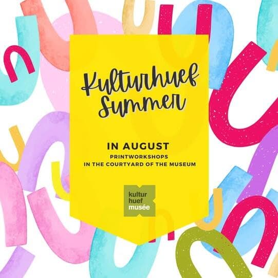 Kulturhuef Summer | Ateliers dans la cour du musée