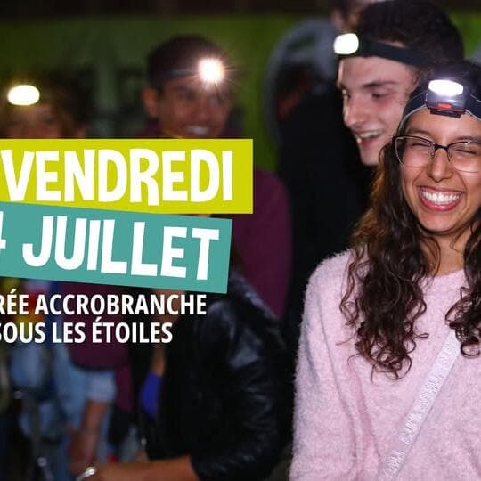 Accrobranche sous les étoiles