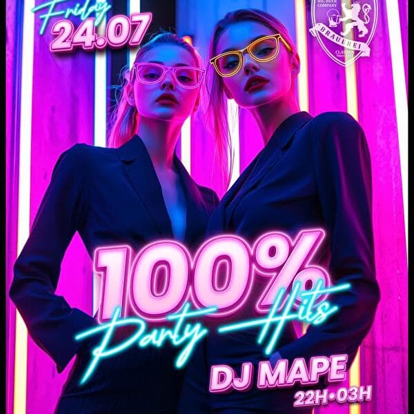100% Party Hits : DJ Mape à Big Beer Company Luxembourg