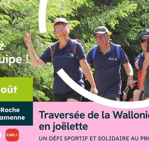 Défi Joëlette 2026 - étape La Roche à Marche-en-Famenne