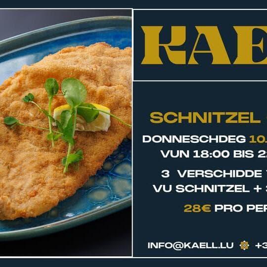 Soirée schnitzel à la Brasserie Kaell