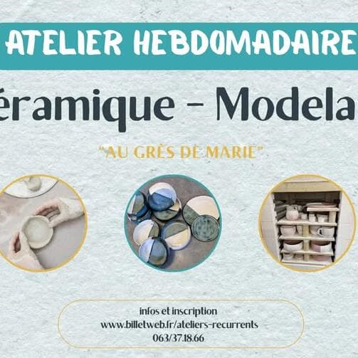 Weekly Ceramics Workshop - Handbuilding with « Au Grès de Marie »
