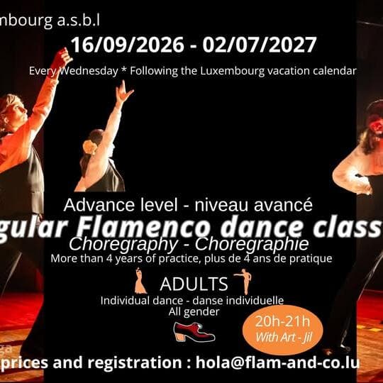 Adult Flamenco: Advanced choreography every Wednesday