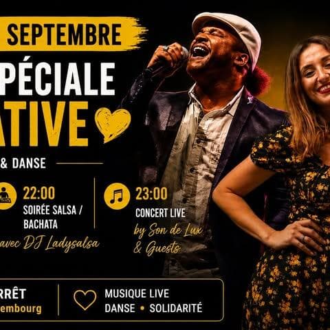 Soirée caritative : salsa, concert live et DJ