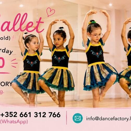 Trial lesson: Pre-Ballet (4-6 years old)