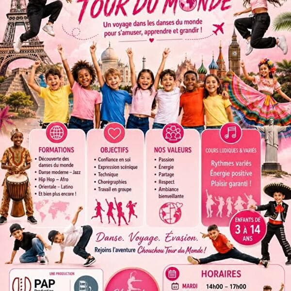 Danse avec Chouchou – Cours tous styles (3-14 ans)