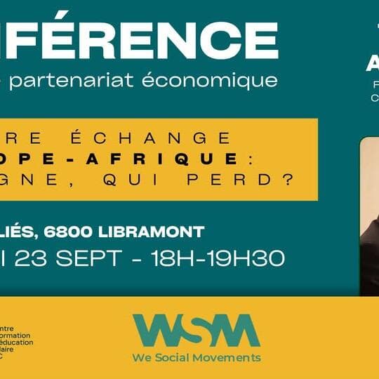 Conférence de Thierry Amougou : Accords de libre-échange Europe/Afrique, qui gagne, qui perd ?