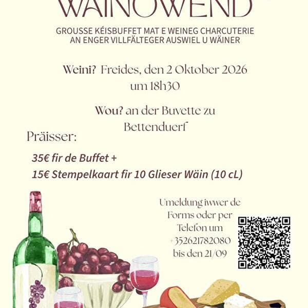 Cheese and wine evening