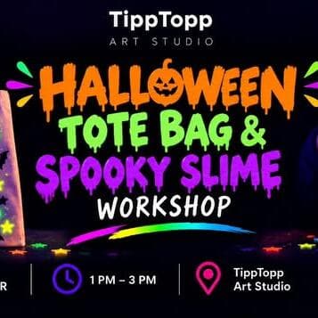 Halloween Big Day Party! – Tote Bag & Spooky Slime Workshop