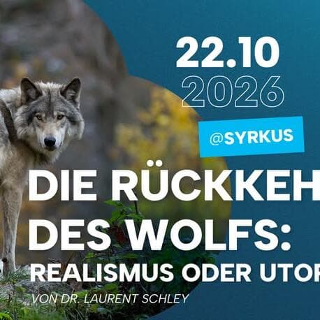 Le retour du loup : réalisme ou utopie ? Une conférence du Dr Laurent Schley